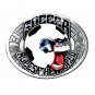 Soccer Rules The World Colors Bergamot Solid Pewter US Belt Buckle