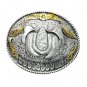 Line Dance Boot Scootin Yellow Color Bergamot US Pewter Belt Buckle