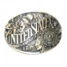 United States Of America Seal ADM Award Design Solid Brass Belt Buckle