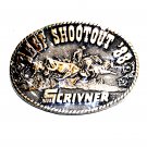 1988 Beef Shootout Scrivner ADM Award Design Brass Belt Buckle