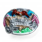 Proud To Be A Veteran Color Vintage Bergamot US Belt Buckle Proud To Be A Veteran Color Vintage Bergamot US Belt Buckle
