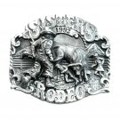 Sisters Oregon Rodeo 1992 3D Siskiyou Bergamot Pewter US Belt Buckle Sisters Oregon Rodeo 1992 3D Siskiyou Bergamot Pewter US Belt Buckle
