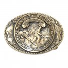 Minnesota State Seal Tony Lama Vintage Solid Brass US Belt Buckle Minnesota State Seal Tony Lama Vintage Solid Brass US Belt Buckle