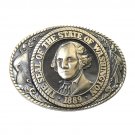 Tony Lama Washington State Seal First Edition Brass US Belt Buckle