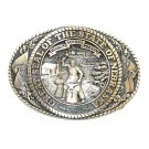 Tony Lama Nebraska State Seal Solid Brass US Belt Buckle Tony Lama Nebraska State Seal Solid Brass US Belt Buckle