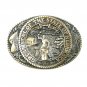 Cornhusker State Nebraska Seal Tony Lama First Edition Solid Brass Belt Buckle