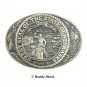 Cornhusker State Nebraska Seal Tony Lama First Edition Solid Brass Belt Buckle