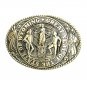 Wyoming State Seal First Edition Tony Lama Solid Brass US Belt Buckle