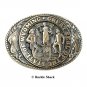 Wyoming State Seal First Edition Tony Lama Solid Brass US Belt Buckle