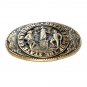 Wyoming State Seal First Edition Tony Lama Solid Brass US Belt Buckle