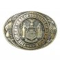 New York Empire State Seal First Edition Tony Lama Solid Brass US Belt Buckle