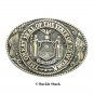 New York Empire State Seal First Edition Tony Lama Solid Brass US Belt Buckle