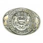 Delaware First State Seal First Edition Tony Lama Solid Brass US Belt Buckle