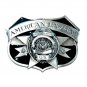 American Lawman Vintage Siskiyou Bergamot Pewter US Belt Buckle