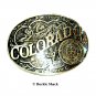 Colorado State Seal ADM First Edition Award Design Brass US Belt Buckle