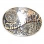 Oklahoma First Edition State Seal ADM Award Design Solid Brass US Belt Buckle