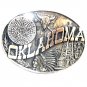 Oklahoma First Edition State Seal ADM Award Design Solid Brass US Belt Buckle