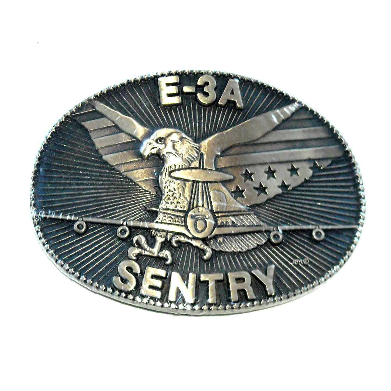 E 3A Sentry Boeing ADM Award Design Brass US Belt Buckle