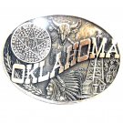 Oklahoma First Edition State Seal ADM Award Design Solid Brass US Belt Buckle Oklahoma First Edition State Seal ADM Award Design Solid Brass US Belt Buckle
