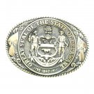 Delaware First State Seal First Edition Tony Lama Solid Brass US Belt Buckle