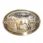 Tony Lama Thoroughbred Horse Breeder Series Solid Brass Belt Buckle