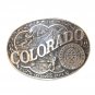Colorado State Seal ADM Award Design Solid Brass US Belt Buckle