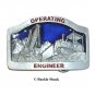 Operating Engineer Original Bergamot Pewter US Belt Buckle