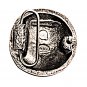 Baseball 3D Original Bergamot Pewter US Belt Buckle