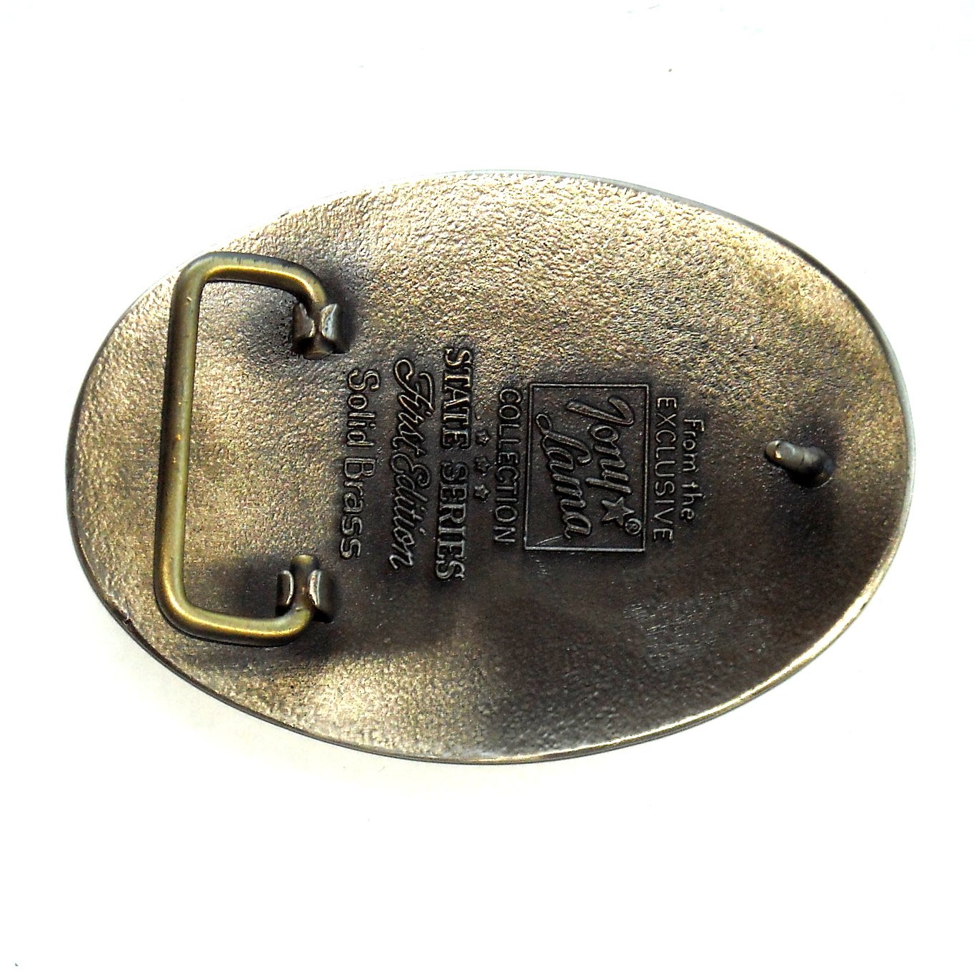 Tony Lama Washington State Seal First Edition Brass US Belt Buckle