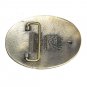 New Jersey First Edition State Seal Tony Lama Solid Brass US Belt Buckle
