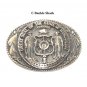 Wisconsin First Edition State Seal Tony Lama Solid Brass US Belt Buckle
