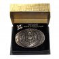 Wisconsin First Edition State Seal Tony Lama Solid Brass US Belt Buckle