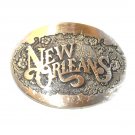 New Orleans ADM Award Design Solid Brass US Belt Buckle