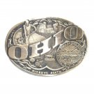 Ohio ADM First Edition State Seal Solid Brass US Belt Buckle