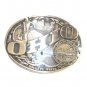 Ohio ADM First Edition State Seal Solid Brass US Belt Buckle