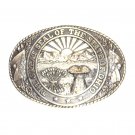 Ohio State Seal Tony Lama Solid Brass US Belt Buckle Ohio State Seal Tony Lama Solid Brass US Belt Buckle