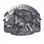 1993 Sisters Oregon Rodeo 3D Siskiyou Bergamot Pewter US Belt Buckle