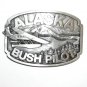 Alaska Bush Pilot 3D Bergamot Solid Pewter US Belt Buckle