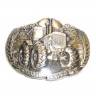 Amber Waves First Edition ADM Award Design Solid Brass US Belt Buckle