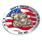 US Flag & Snake Don't Tread On Me Original Bergamot Color US Belt Buckle