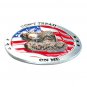 US Flag & Snake Don't Tread On Me Original Bergamot Color US Belt Buckle