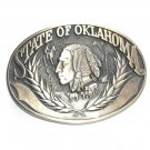 State Of Oklahoma ADM Award Design Solid Brass US Belt Buckle