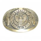 Double Eagle United States Of America Seal ADM Award Design Solid Brass US Belt Buckle
