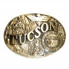 Tucson & Arizona State Seal ADM Award Design Solid Brass US Belt Buckle