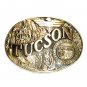 Tucson & Arizona State Seal ADM Award Design Solid Brass US Belt Buckle