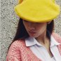 T autumn and winter vintage woolen casual beret painter cap millinery black red green