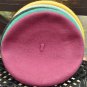 T autumn and winter vintage woolen casual beret painter cap millinery black red green