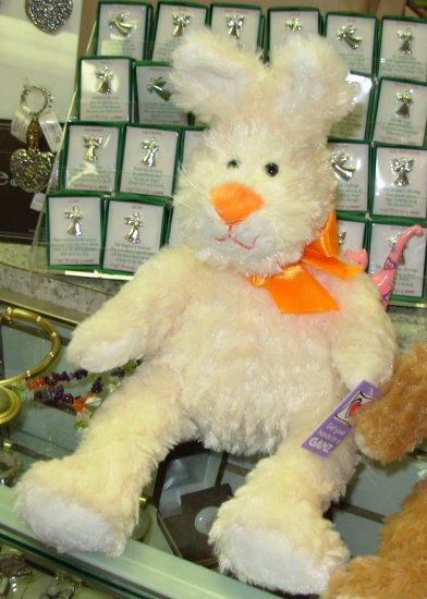 orange bunny stuffed animal