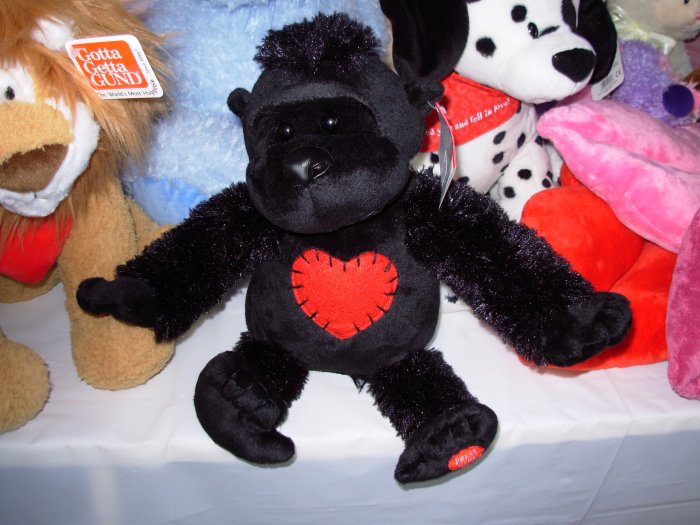 valentines gorilla plush