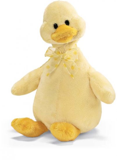 small yellow duck stuffed animal